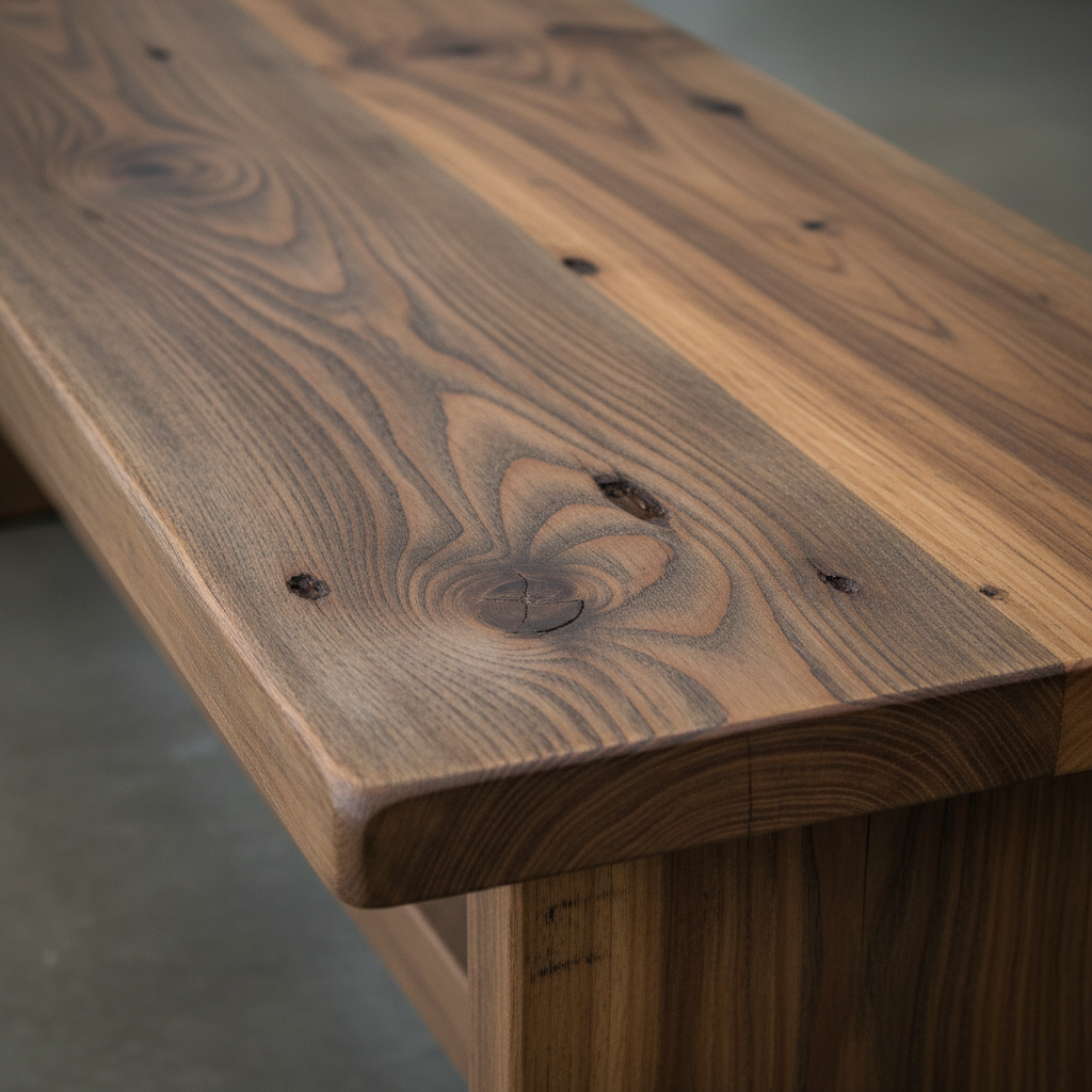Custom Wood Bench Detail